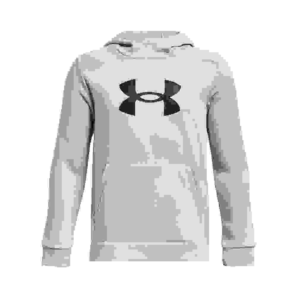 Under Armour Armour Fleece Big Logo Big Boys' Light Grey Hoodie